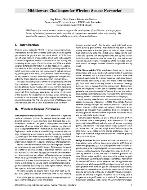 Wsn-middleware - Hejhd - Middleware Challenges for Wireless Sensor ...