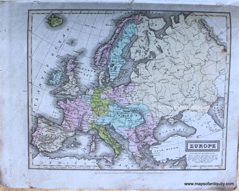 1830 - Europe - Antique Map – Maps of Antiquity