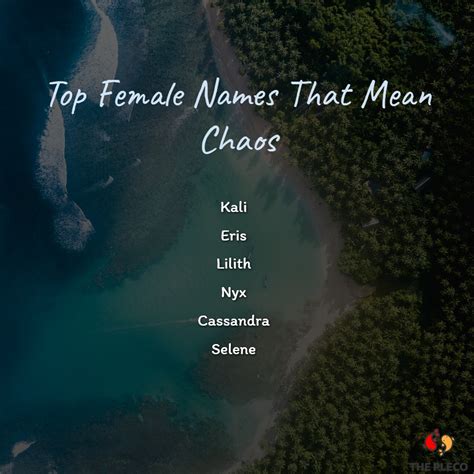 Names That Mean Chaos: Exploring Powerful and Fiery Meanings - ThePleco Mag