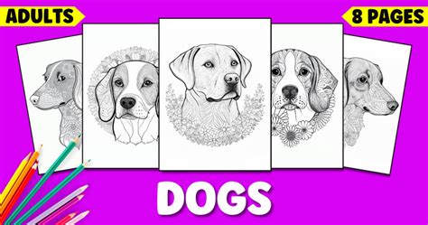 Realistic Dog Coloring Pages