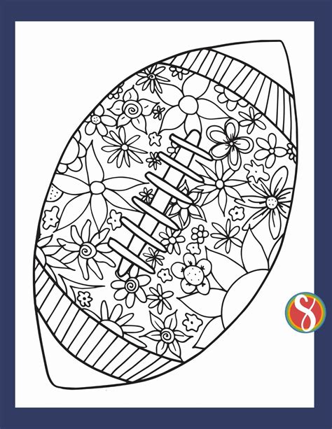 Free Football Coloring Pages — Stevie Doodles
