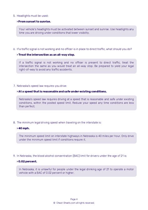 Image result for Nebraska DMV Test Questions