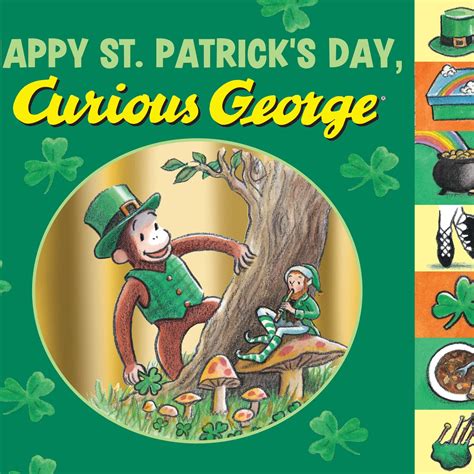 Happy St. Patrick'S Day, Curious George Tabbed Board Book | Retail Maharaj