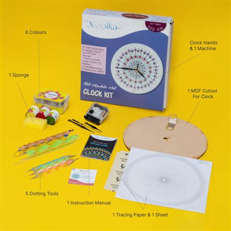 Dot Art Diy Clock Kit | Handcrafted Jewelry Online – Nartika