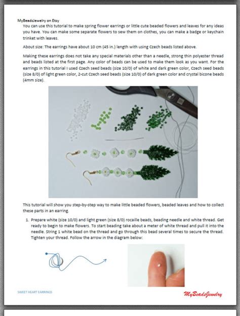 Image result for Seed Bead Earring Projects Tutorial