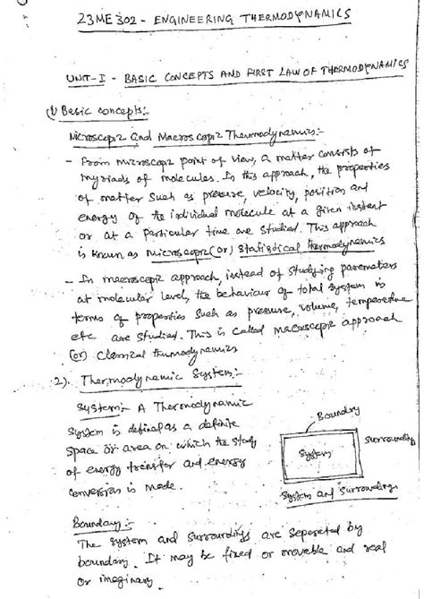 Thermodynamics unit 1 - 23ME 302 ENGINEERING THERMODYNAMICS I BASIC ...
