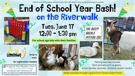 End of School Year Bash on the Riverwalk: For Kids & Families at the ...