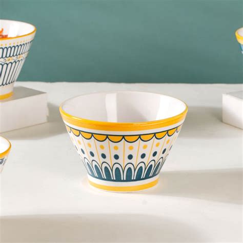 Aloha Ceramic Snack Bowl 360 ml Set Of 6 Online - Premium Snack Bowl ...