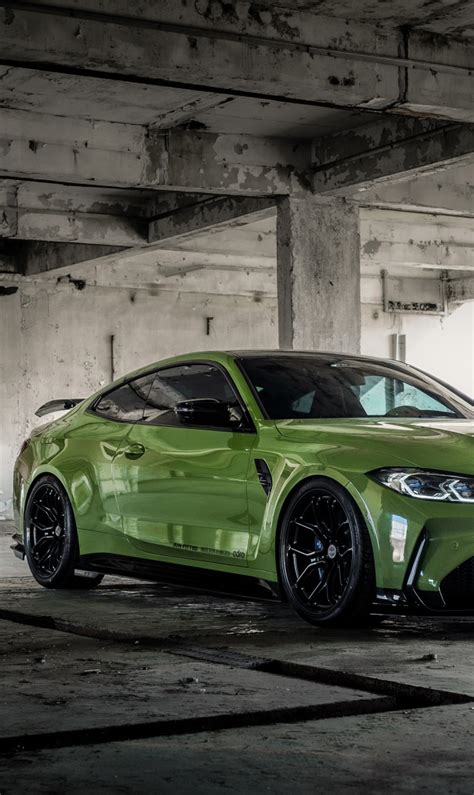 Download wallpaper BMW, Green, Front, BMW M4, Facelift, M4 Coupe, BMW ...