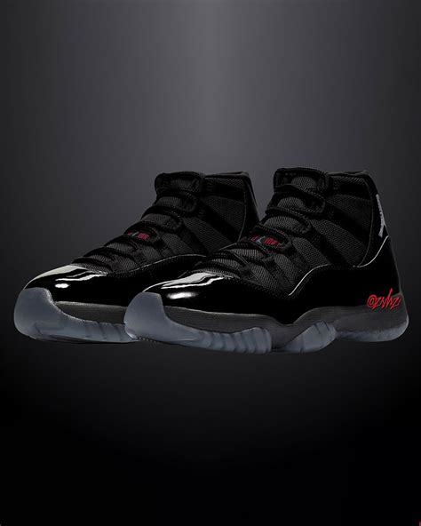 11 jordans black and red online