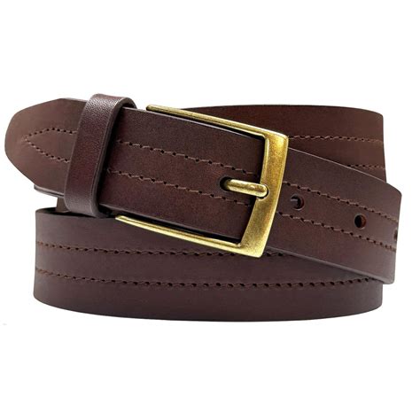 Men's Leather Belts One Piece 100% Genuine Leather Classic Casual Dress ...