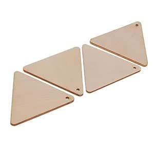 ROOT KRAFT [50pcs]-[ 5cmx5cm]-Triangle Wooden Pine MDF Cutouts ...