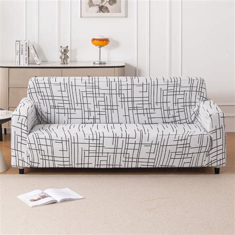 Designer Stretchable Woven Jacquard Frill Sofa Covers Sets | HOKIPO ...