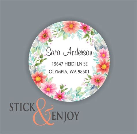 Personalized Address Labels Custom Address Stickers Return | Etsy
