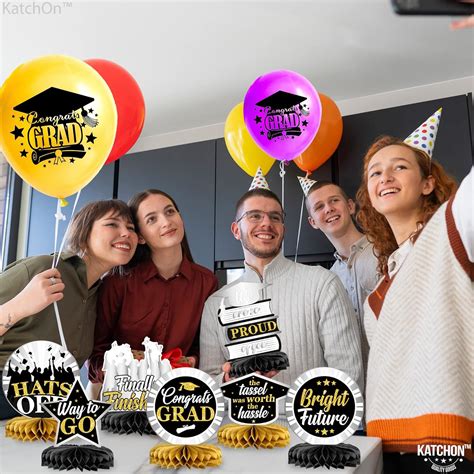 Buy 9 Pieces, Graduation Honeycomb Centerpieces - Congrats Grad ...