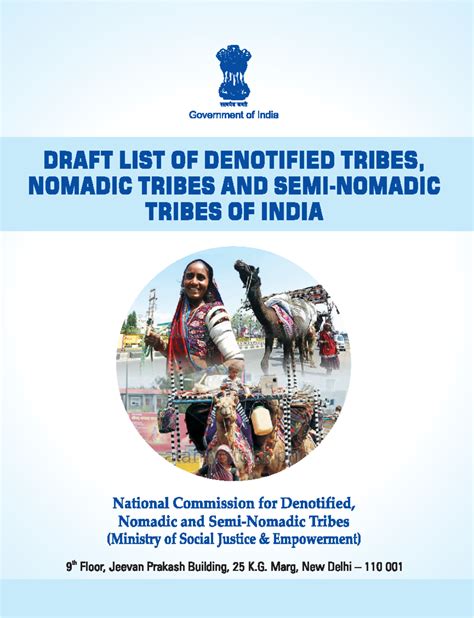 Tribes of madhypradesh - Draft list of Denotified Tribes, Nomadic ...