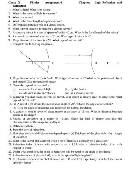 Image result for Class Ten Physics Assignment