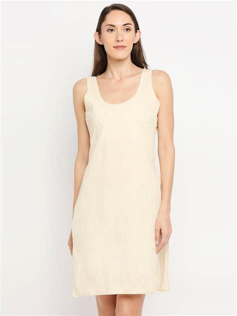 Cotton Rich Soft Camisole Long Knee Length Inner Kurti with High Side ...