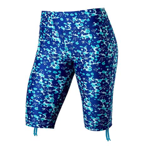 Women's Swim Jammerz Long Swim Shorts - UV Skinz Striped Skirt Outfit ...