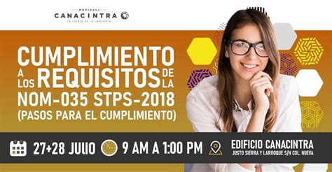 Cumplimiento a los requisitos de la NOM-035-STPS-2018, Canacintra ...