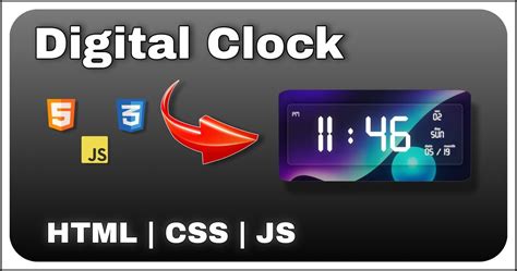 Image result for Digital Clock Using HTML CSS and JavaScript