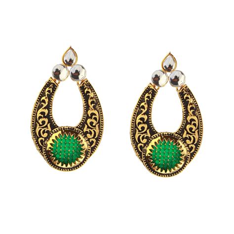 Amina Creation Gold Plated Dangler Earrings – JewelEMarket