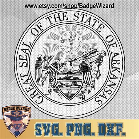 Arkansas Seal SVG , the Seal of the State of Arkansas Png, Arkansas ...