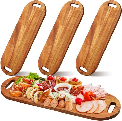Amazon.com: Hushee 3 Pcs 26" Acacia Wooden Charcuterie Boards Extra ...