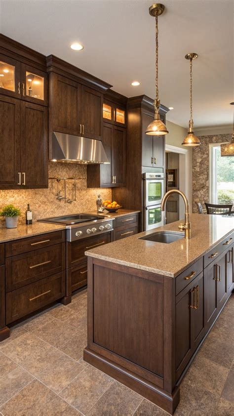 23 Dark Brown Kitchen Cabinet Ideas