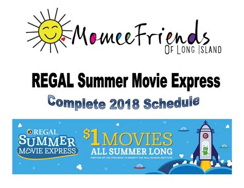 Summer Movie Express 2018- Regal Cinemas