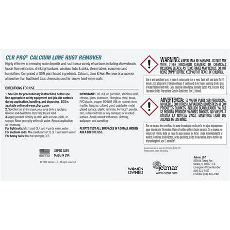 CLR PRO® Calcium, Lime & Rust Remover, 55 GAL - FM-CLR-55PRO ...