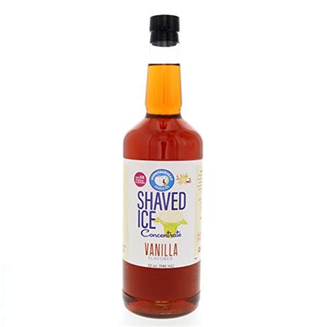 Vanilla Shaved Ice And Snow Cone Flavor Concentrate Quart Size ...