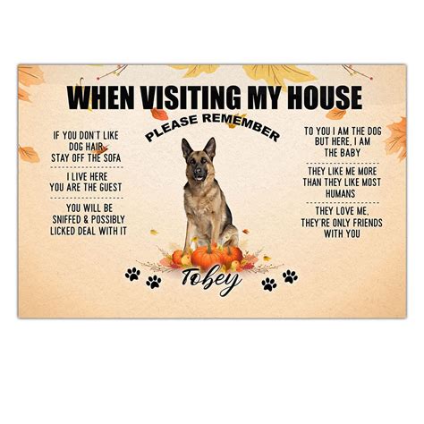 Buy Kobalo When Visiting My House Please Remember Doormat Personalized ...