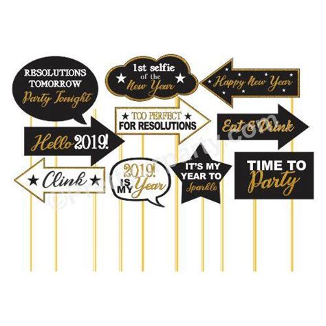New year Photo Props – PRETTY UR PARTY