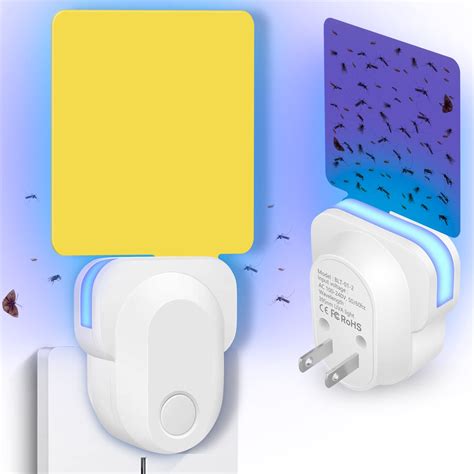 Flying Insect Trap Plug-In, 2023 Upgrade Mosquito Trap Gnat Killer ...