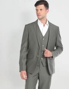 ARROW Solid Wool Three Piece Suit Solid Men Suit - Buy ARROW Solid Wool ...