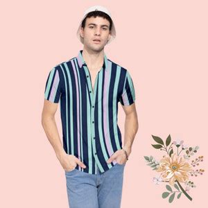 SHREE RAGHUNANDAN Men Printed Casual Blue Shirt - Buy SHREE RAGHUNANDAN ...