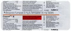Concor T 405 Mg Tablet 10 - Uses, Side Effects, Dosage, Price | Truemeds