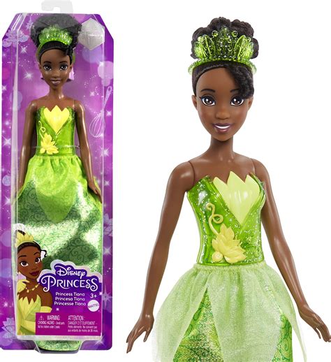 Buy Disney Princess Toys, Tiana Posable Fashion Doll with Sparkling ...