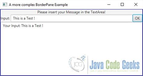Image result for BorderPane JavaFX
