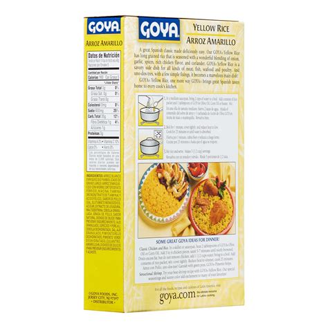 Goya Yellow Rice Instructions