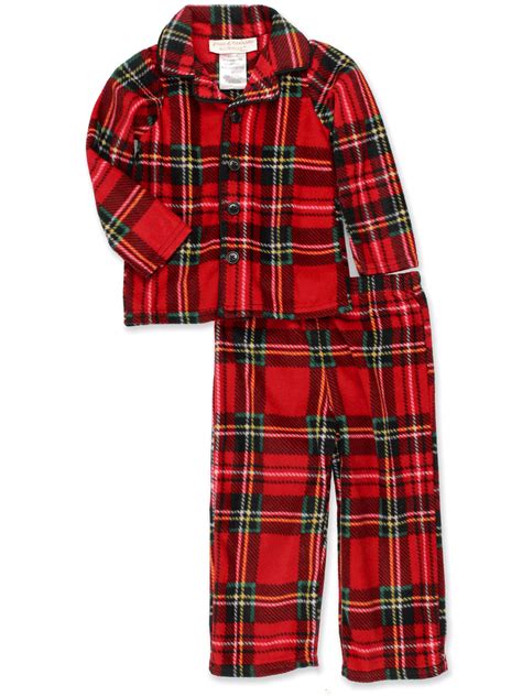 Komar Kids Toddler Boys Traditional Holiday Christmas Plaid Coat ...