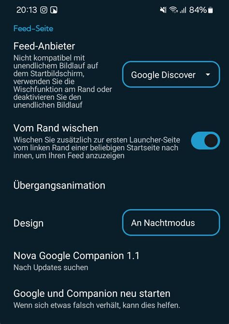 Google Feed gesture doesn't work : r/NovaLauncher
