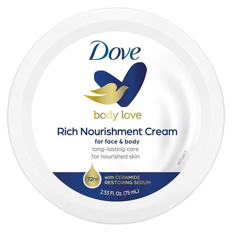 Buy DoveBody Love Rich Nourishment Cream, Face, Hand & Body Lotion for ...