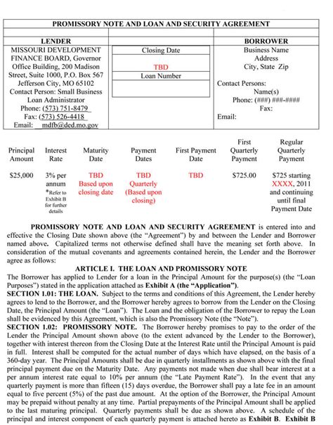 Promissory Note Template Word 的图像结果