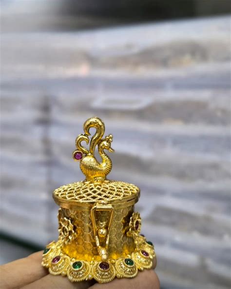 Kumkum box -Peacock – Aksha Trends