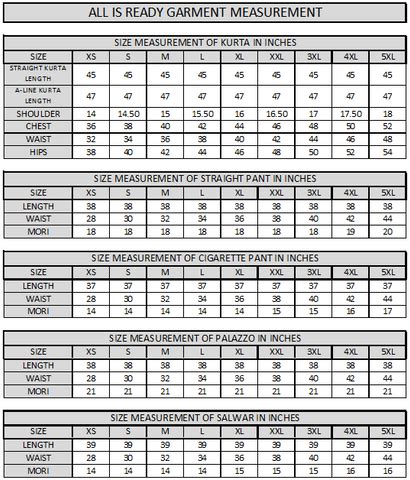Size Chart – inarajaipur