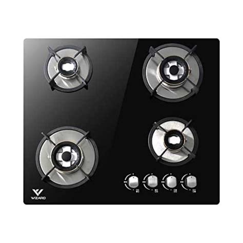 WIZARD GEORGIA 4B, 4 Brass Burners Auto Ignition 8MM Toughened Glass ...