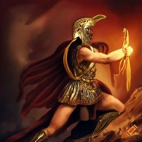 Depiction of Hector from The Iliad on Craiyon