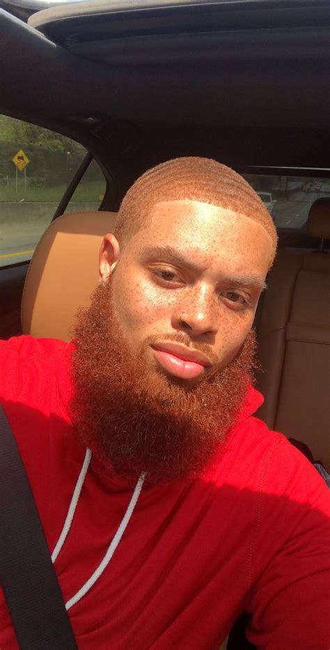 @ajbebe | Ginger hair men, Blonde hair dyed black, Black men beards